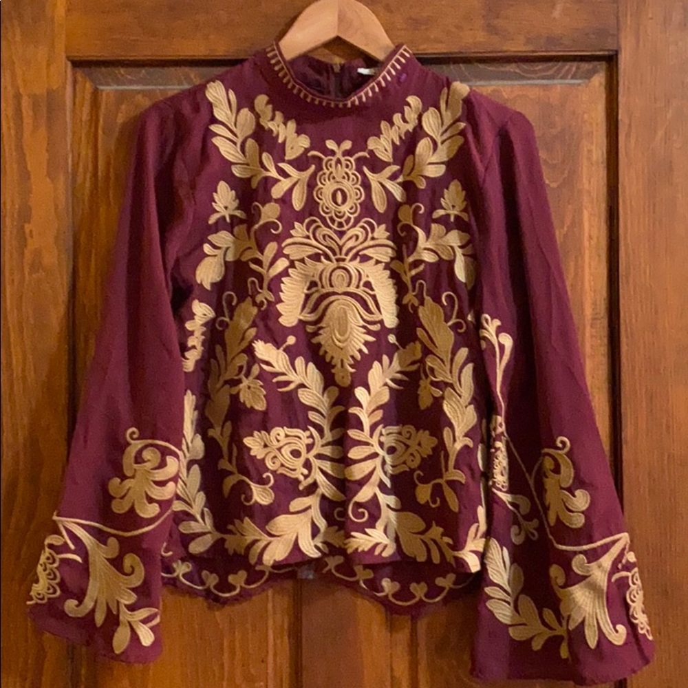 Boho long sleeve top